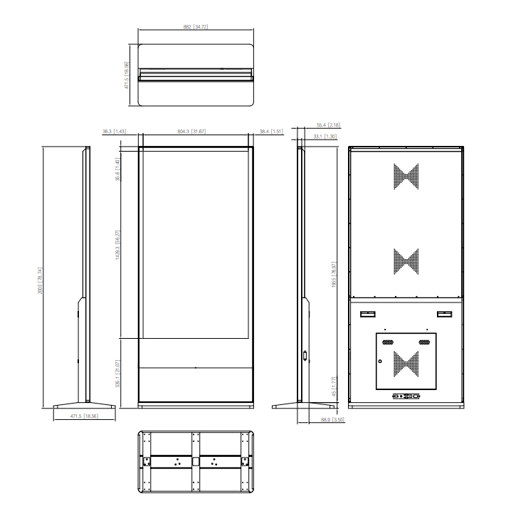 LDV65-SAI400K dimensions