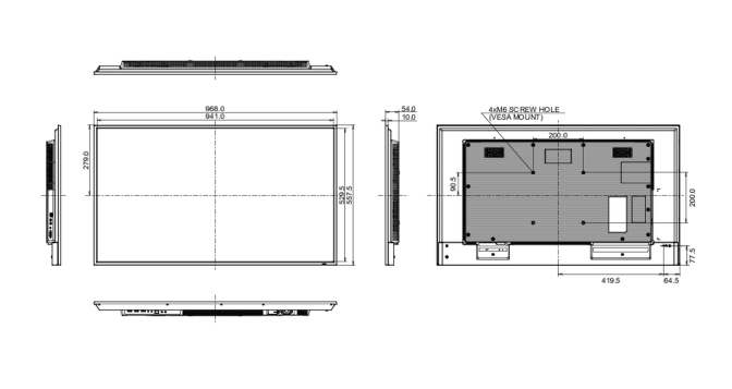 LH4341UHS-B2 dimensions