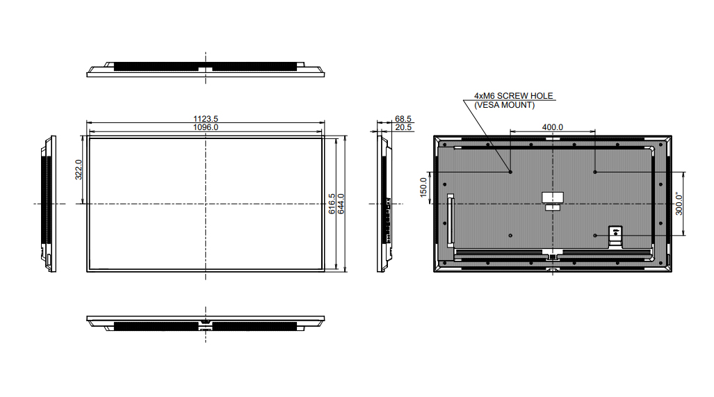 Schematic - LH5551UHSB-B1 LH5064UHS-B1AG dimensioni