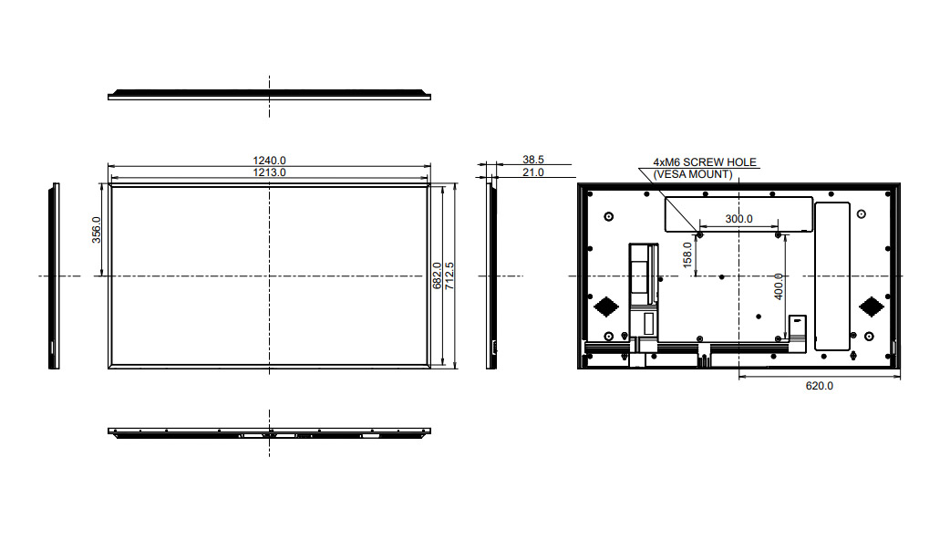 LH5560UHS-B2AG dimensioni