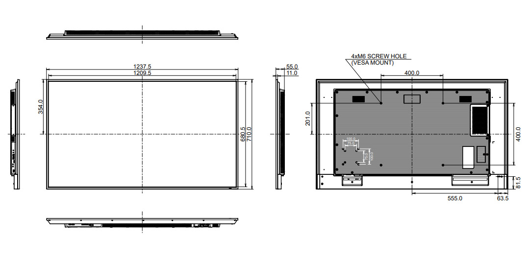 LH5575UHS-B2AG dimensions