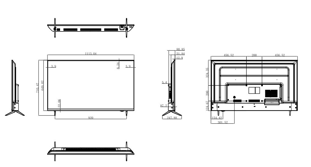 LM50-F400 dimensions