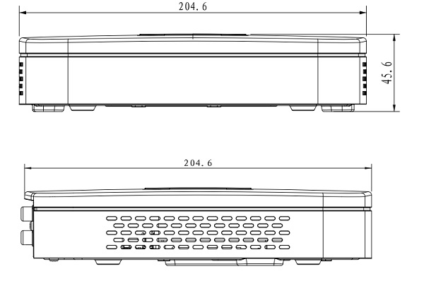 Dimensions - NVR4104-4KS2 Schema dimensioni NVR4104-4KS2
