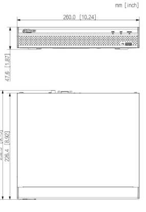 Schema dimensioni NVR4104HS-4KS2