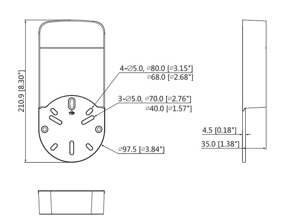 Dimensioni box di giunzione PFA12A