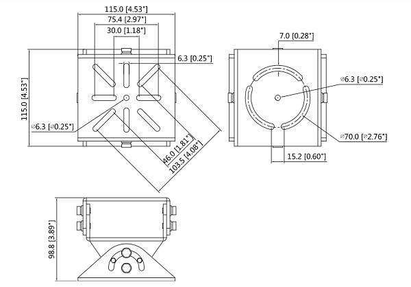 Schema dimensioni PFA162