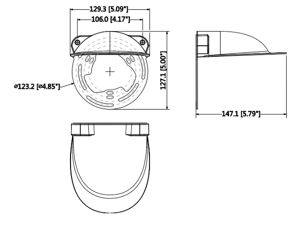 Schema dimensioni PFA200W