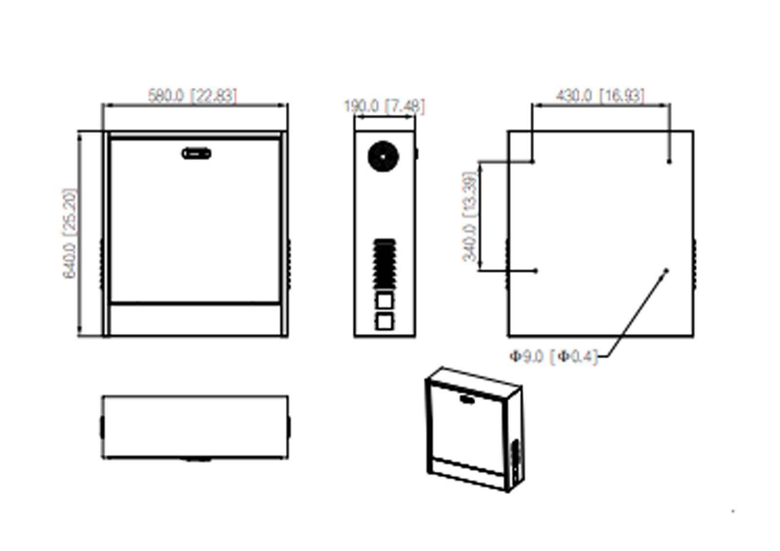 Dimensions du PFC300N