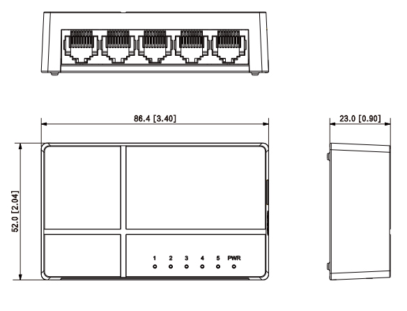 PFS3005-5GT-L-V2 dimensions