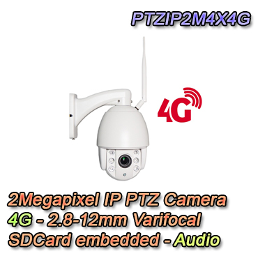 PTZ IP Camera - PTZIP2M4X4G Telecamera per la videosorveglianza IP Dome PTZ con risoluzione 2Mpx e zoom ottico 4x