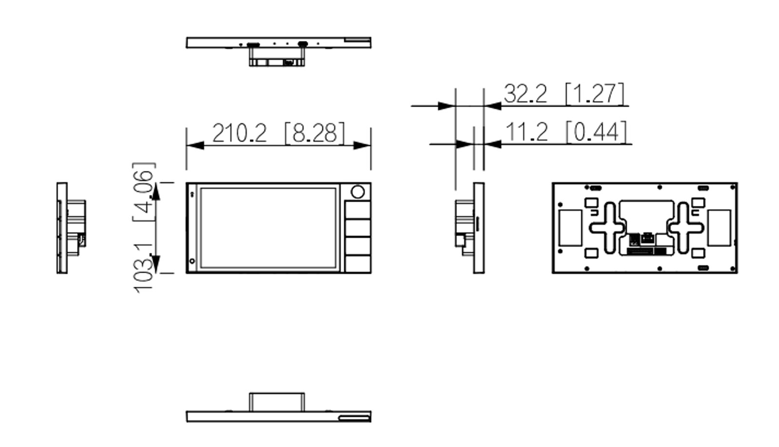 SCP3022B-IBZ dimensions
