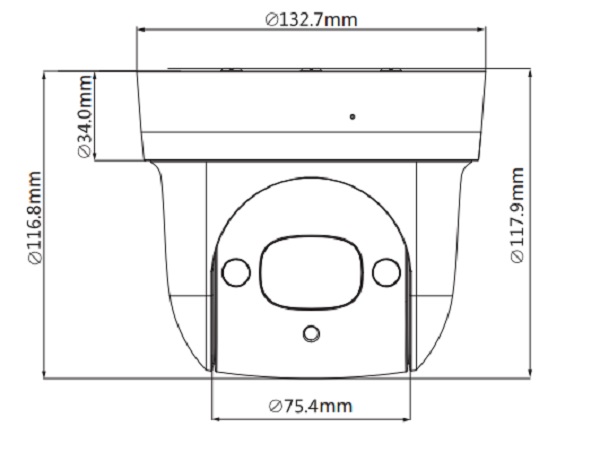 Dimensioni della telecamera SD29204UE-GN