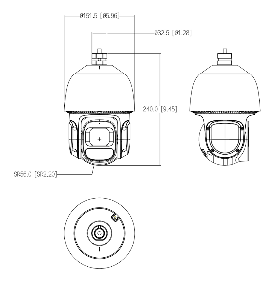 Dimensions du SD3D416NB-GNY