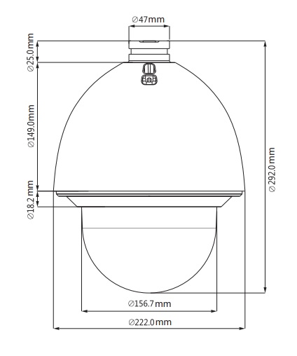 Telecamera PTZ Speed Dome IP Dahua - SD60430U-HNI