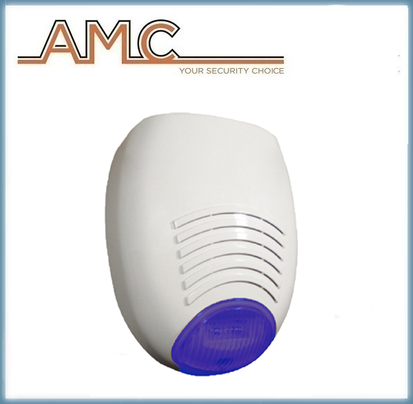 Sirène auto-alimentée - AMC Sirena autoalimentata con lampeggiatore Blu