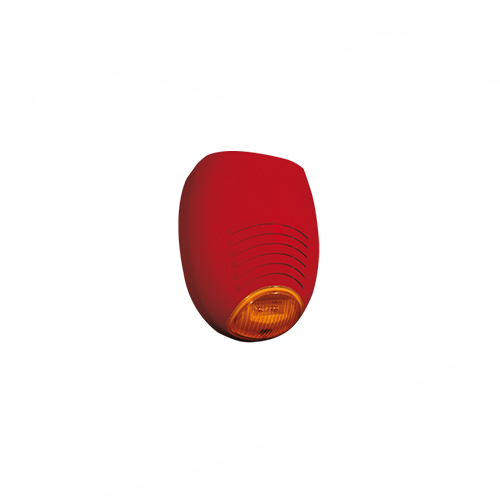 Sirena autoalimentada - AMC Sirena autoalimentata e autoprotetta con lampeggiatore color Rosso