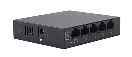 Switch 4 Ports + 1 Uplink - SW4 + 1POE Switch 4 porte PoE + 1 porta Uplink fino a 250metri