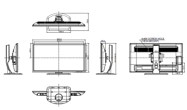 Schema dimensioni G2530HSU-B1