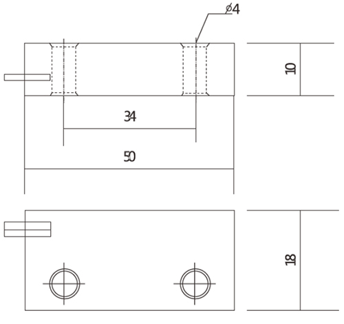 Schéma - TK-403AP Schema dimensioni contatto magnetico TK-403AP