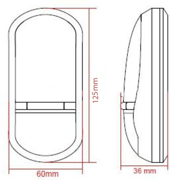 Dimensioni del sensore TK-504A