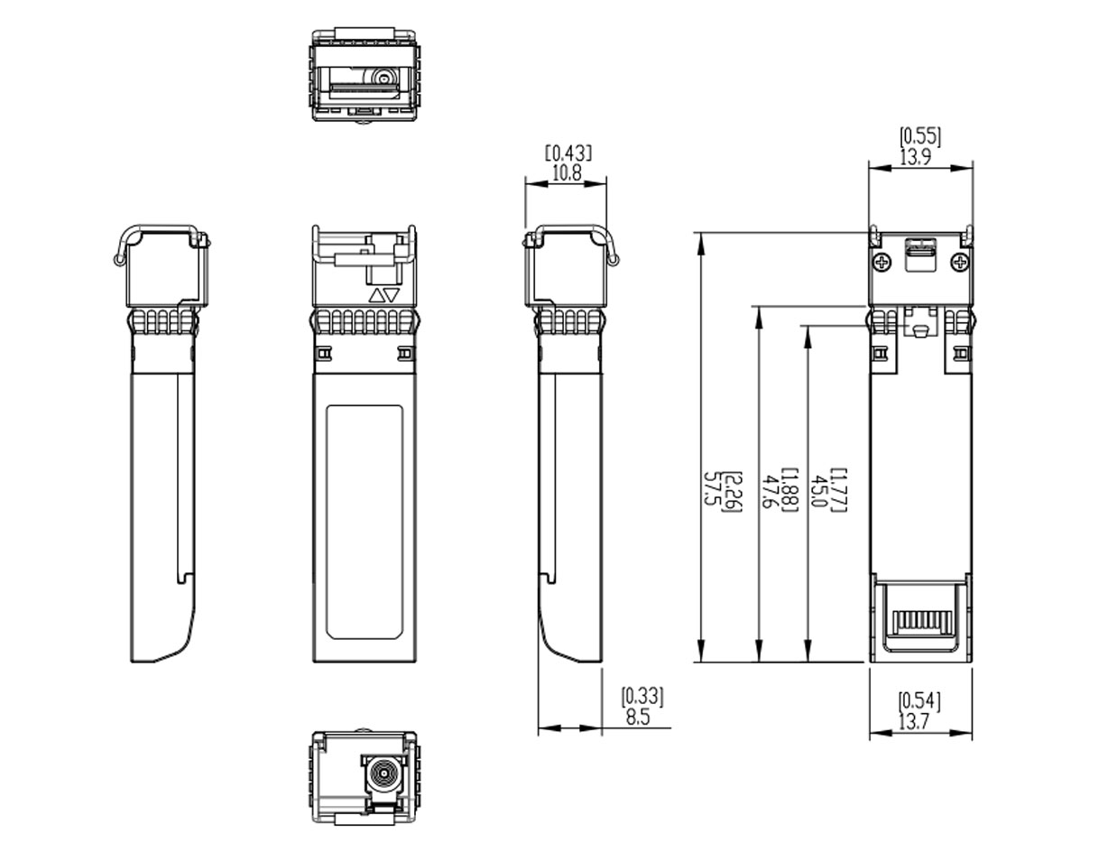 TSFP-1270T-20-SMF dimensioni