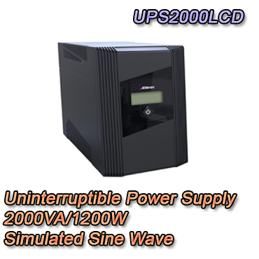 Gruppo di continuità UPS potenza 2000VA / 1200W Display LCD