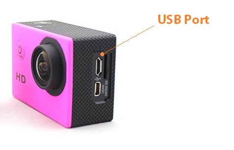 USB-Anschluss - SPT720 Porta USB della sport camera SPT720