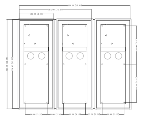 Vtm128 dimensions