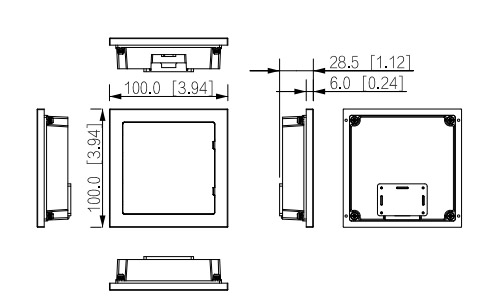 VTO4202FB-MI dimensioni