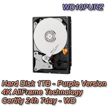 Hard Disk 1TB Audio / Video SATA - Western Digital