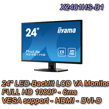 Moniteur - X2481HS-B1 Moniteur LED de 24'' X2481HS-B1