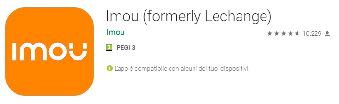 Applicazione Cloud ImouAPP